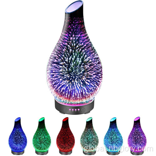 China 3D glass essential oil diffuser Cool Mist Humidifier Manufactory